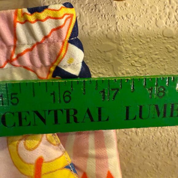 NWT Maeve Anthropologie Straight Leg Pink/Rose
 Abstract Print Pants sz M - Picture 9 of 14